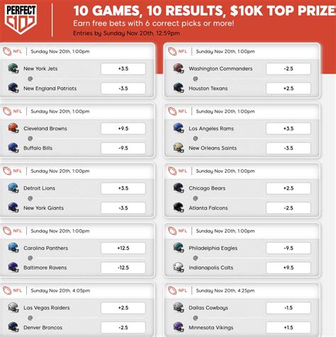 nfl odds week 11